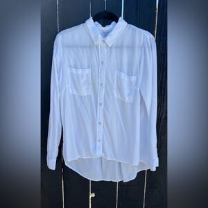 Splendid White Casual Button Down Shirt